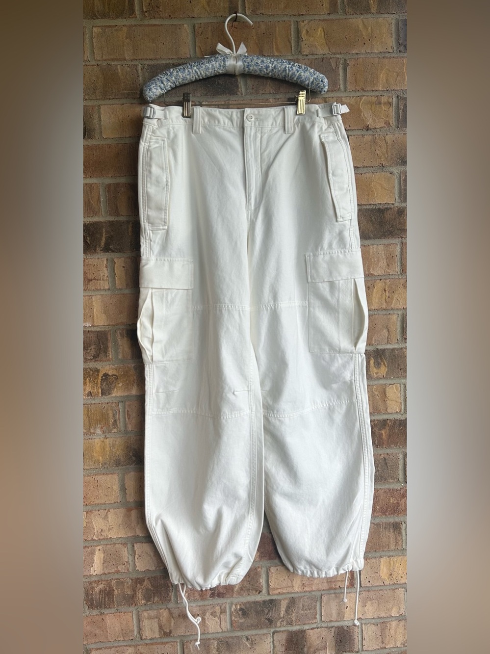 TNA Aritzia Supply Cargo Relaxed Mid-rise Adjustable Cotton Cargo Pants Size 10